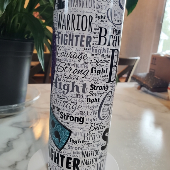 Suicide Awareness Ribbon & Quotes 20oz Tumbler with duo lids 🎉sale - Picture 11 of 12